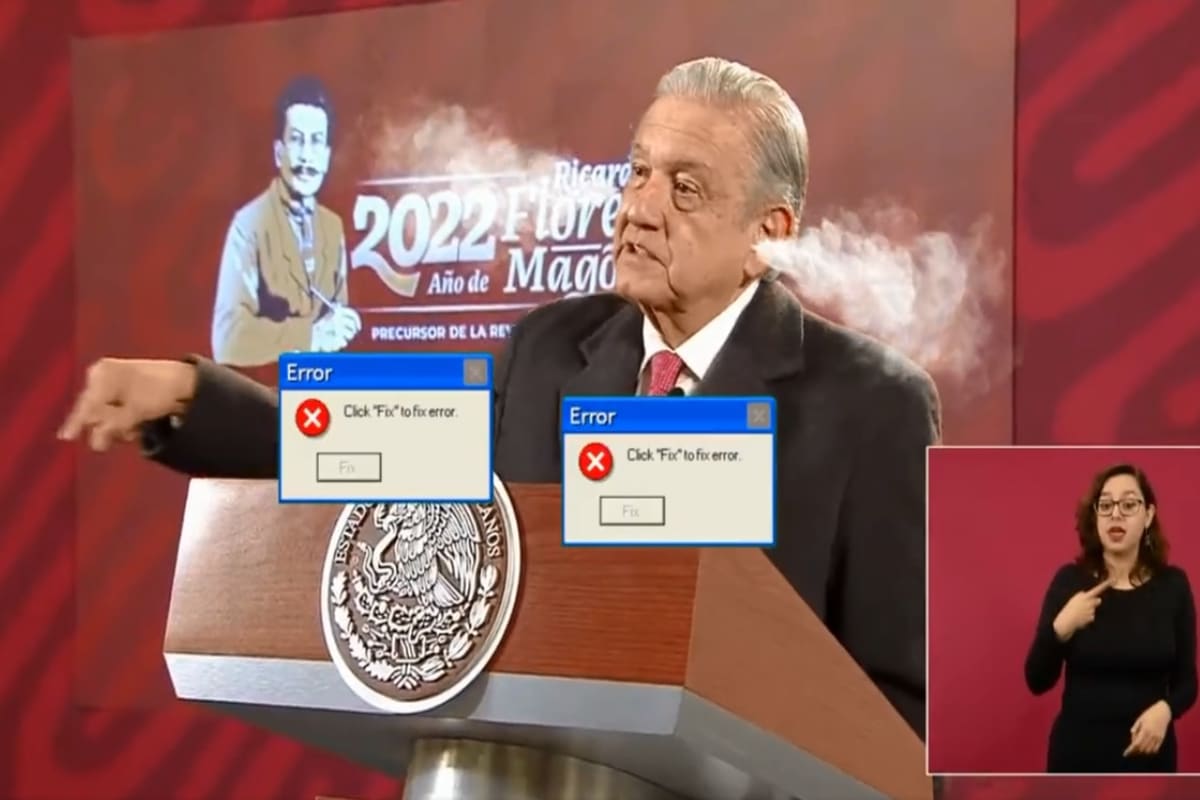 Foto: captura/Vampipe | El presidente López Obrador mostró dificultades para pronunciar "circunscripción".