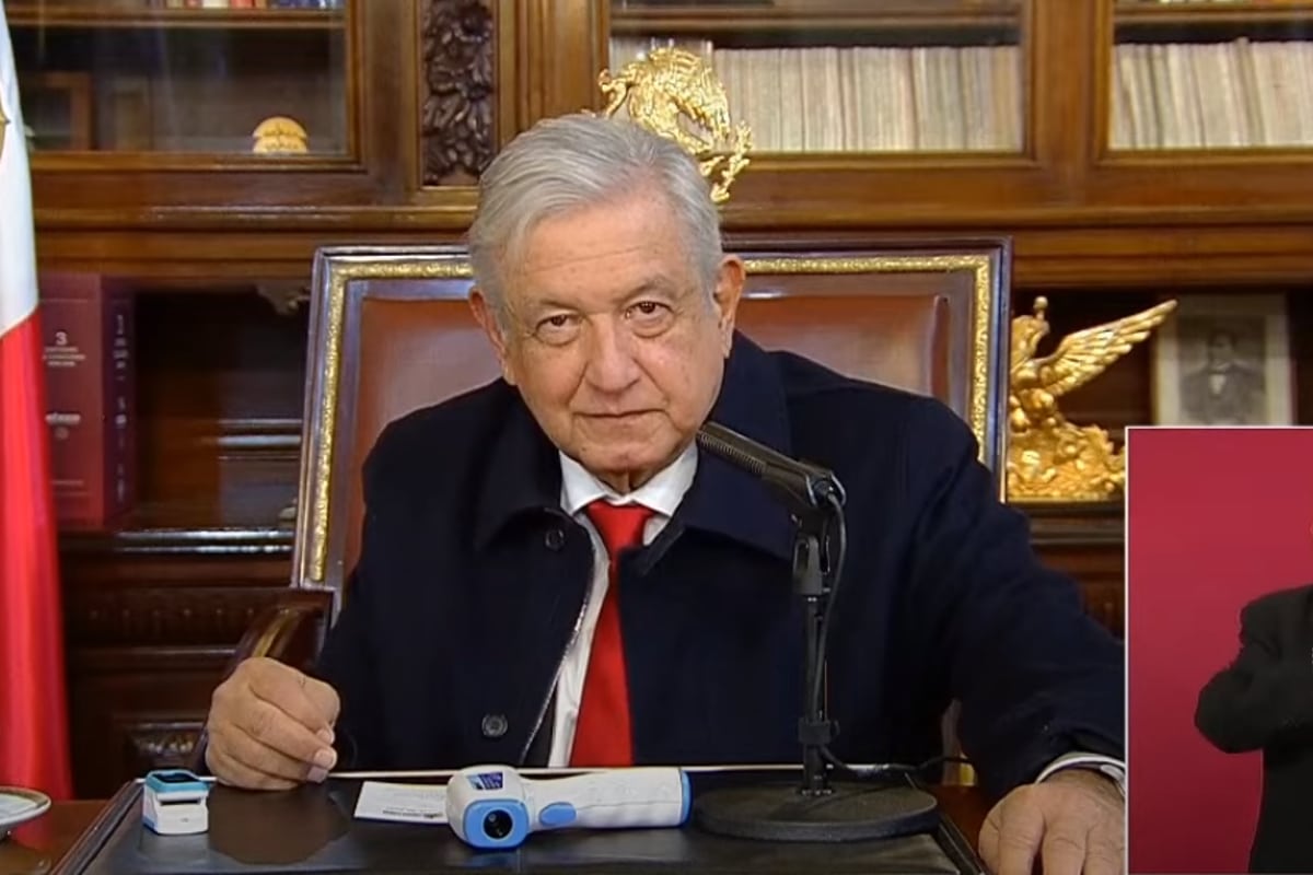 Foto: Captura de video. El presidente López Obrador compartió su experiencia con la variante ómicron.