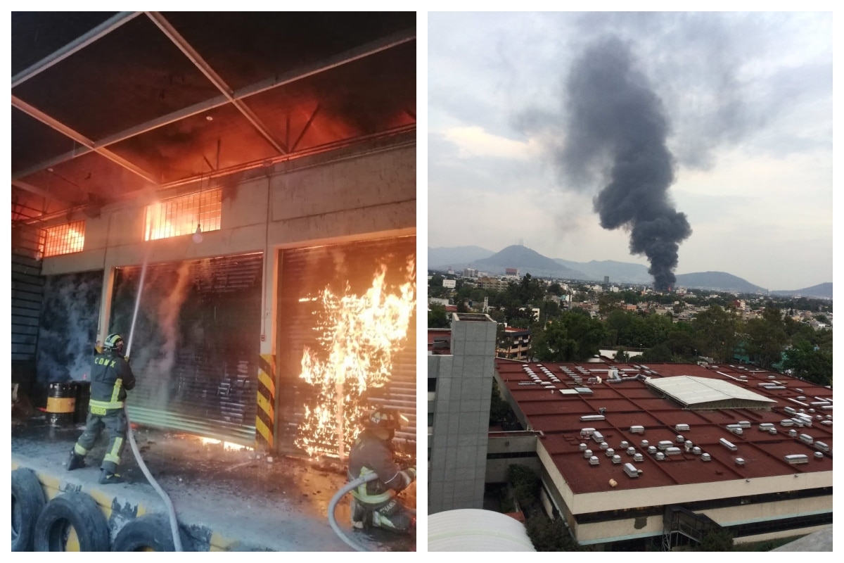 Fotos: Especial. La Jefa de Gobierno indicó que el incendio en Azcapotzalco lleva 95 por ciento de atención.