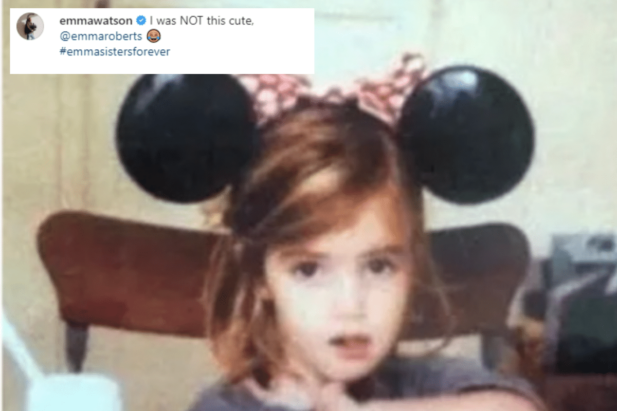 Foto: Instagram/ @Emmawatson | Emma Watson reacciona a su foto equivocada en el especial de Harry Potter