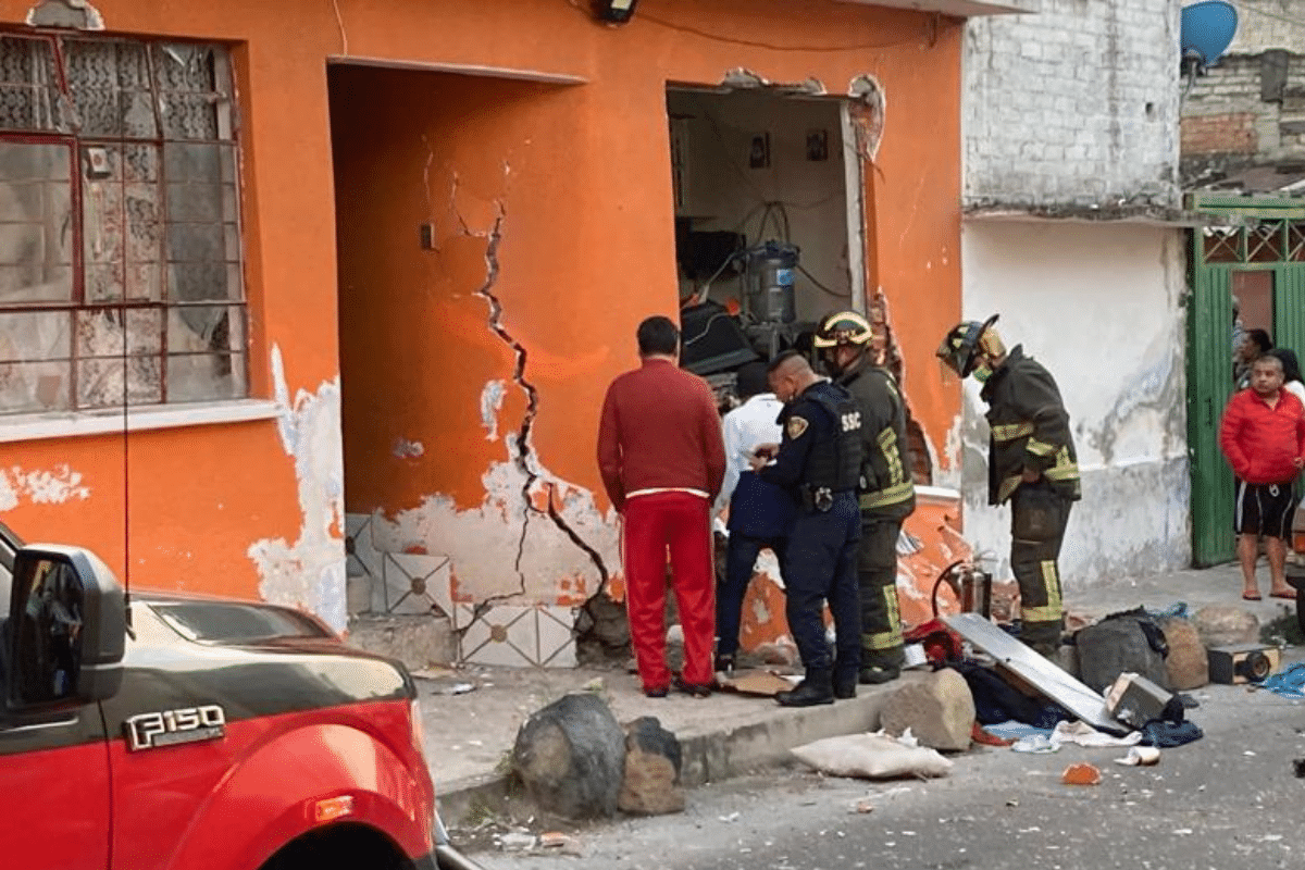Foto: Especial | Dos lesionados dejó una explosión en Iztapalapa