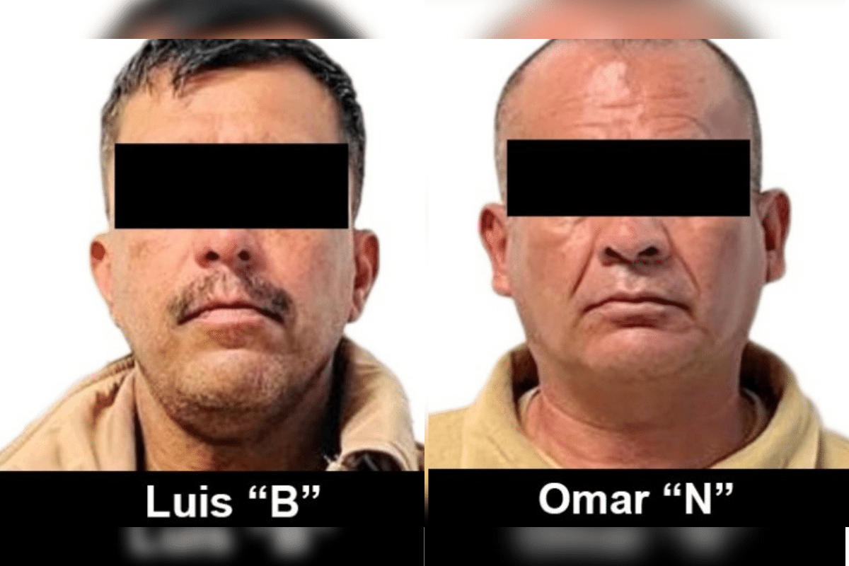 Foto: Twitter@FGRMexico | Omar "N" y Luis "N" fueron extraditados a Estados Unidos por su probable responsabilidad en delitos sexuales