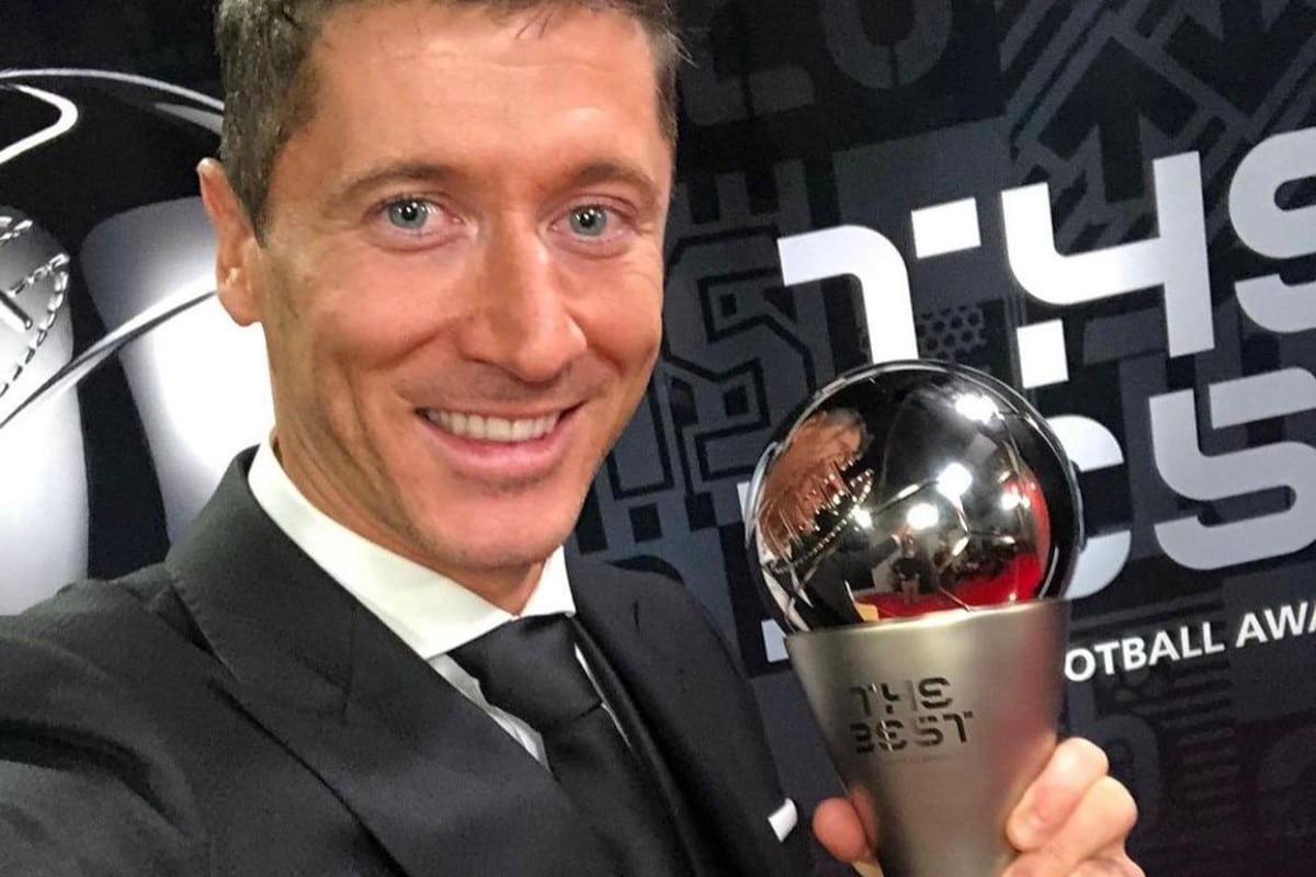 Robert Lewandowski gana el premio The Best al mejor jugador en 2021