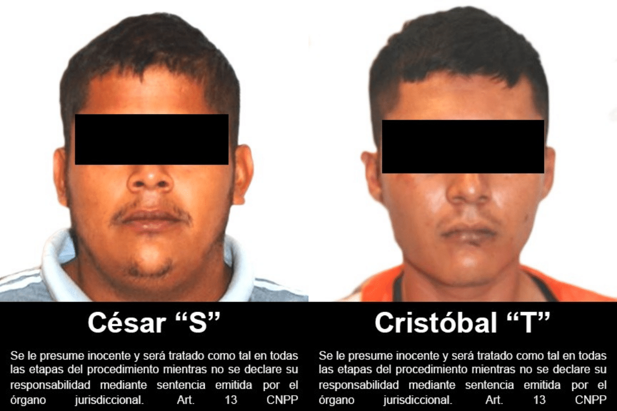 Foto: FGR | César "S" y Cristobal "T" recibieron una sentencia condenatoria por el delito de secuestro agraviado de hasta 94 años de prisión