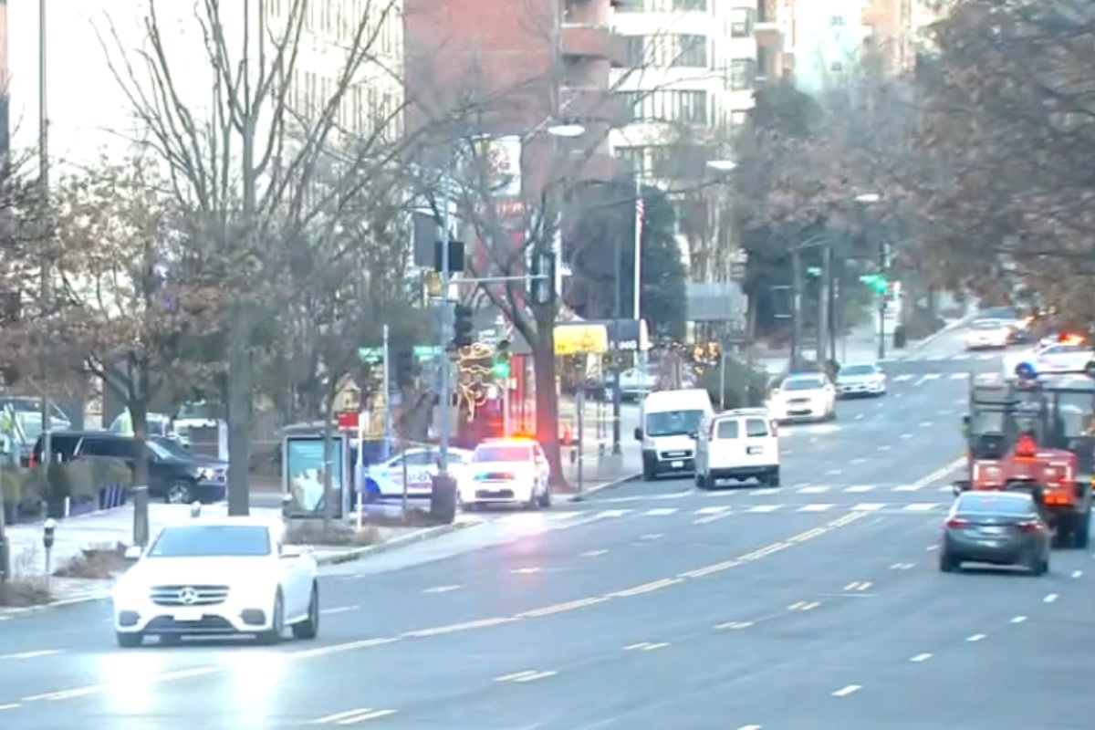 Foto: Captura de video. La madrugada de este jueves se registró un tiroteo en Washington, DC.
