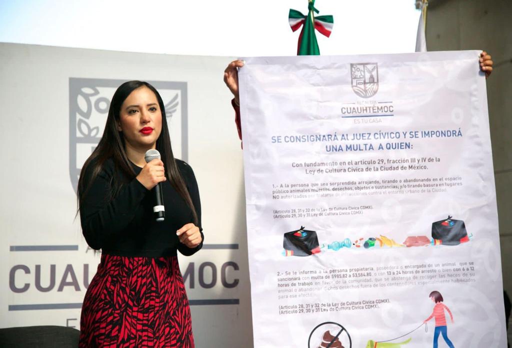 Foto: Cortesía | La campaña “Limpiando Cuauhtémoc” implica tres mensajes básicos