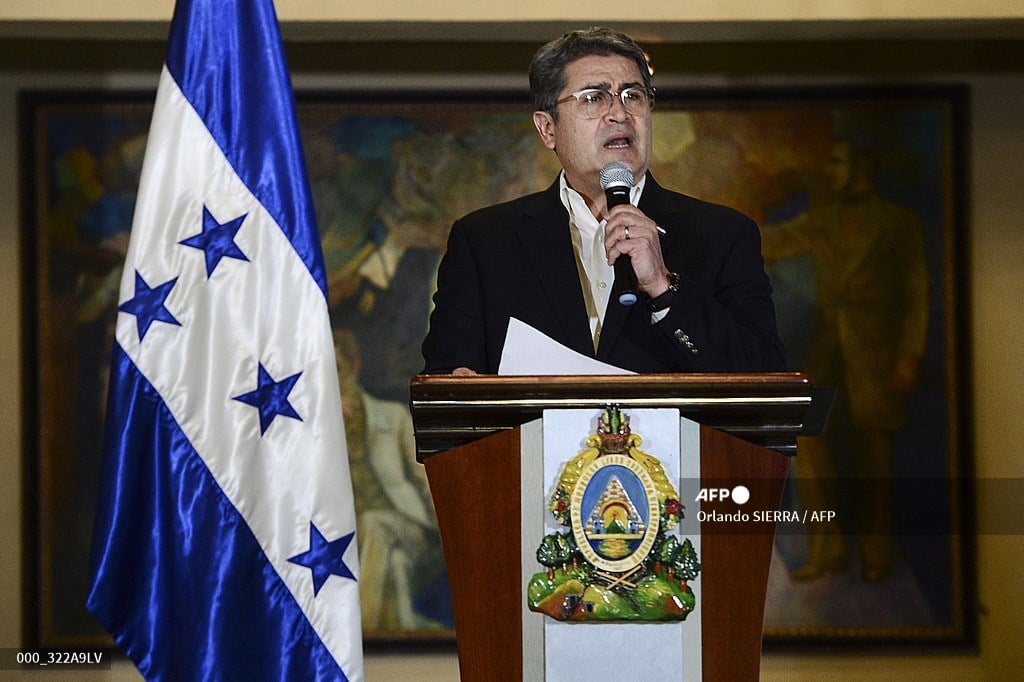 Foto: AFP | Estados Unidos solicitó a Honduras la extradición del expresidente Juan Orlando Hernández