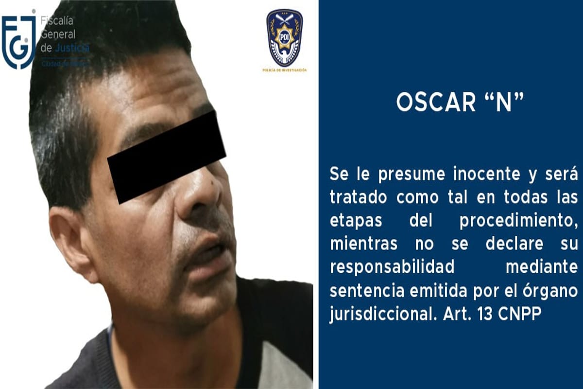 El cateo derivó en la detención de Oscar “N”, de 43 años.