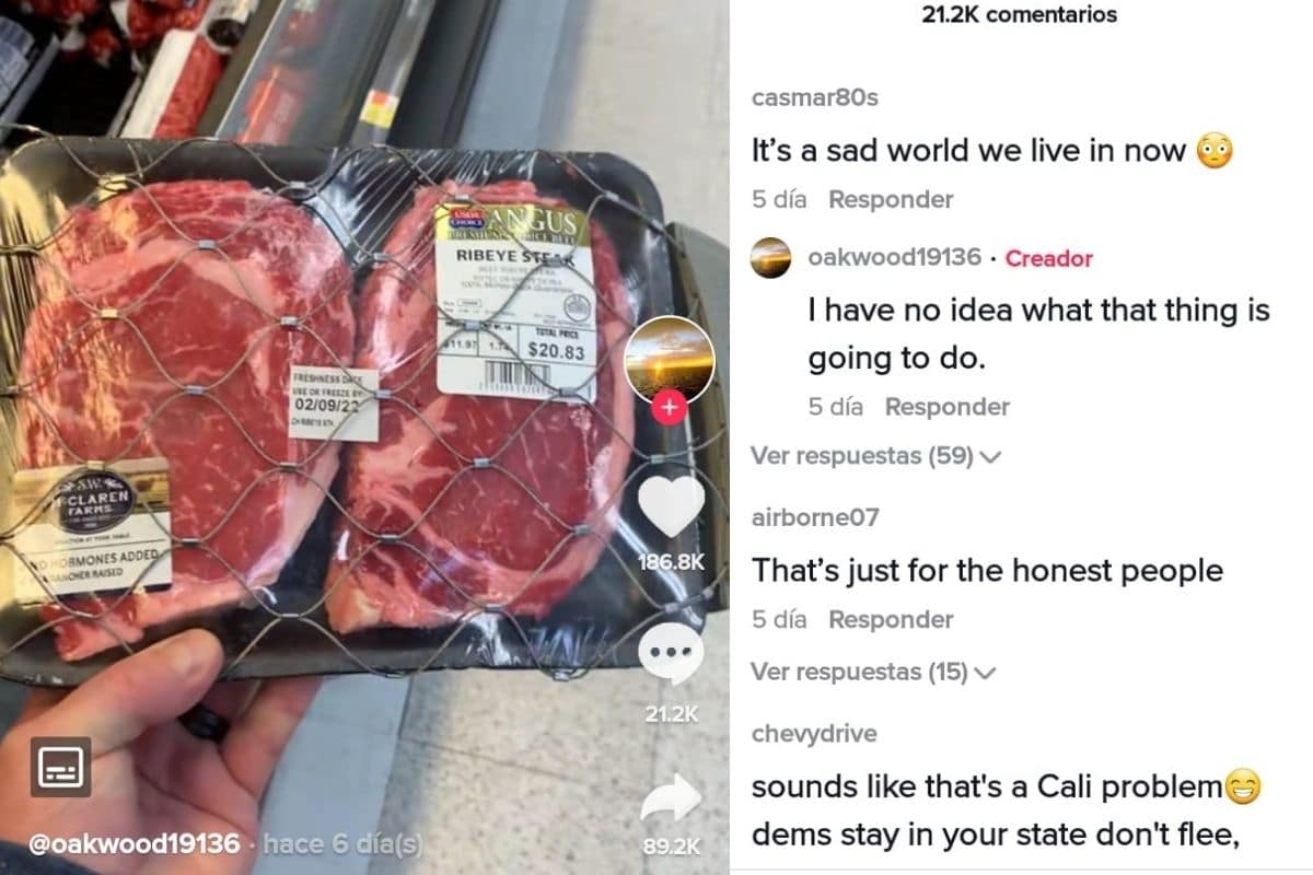 Foto: Captura de pantalla | Ahora Walmart vende carne anti-robos