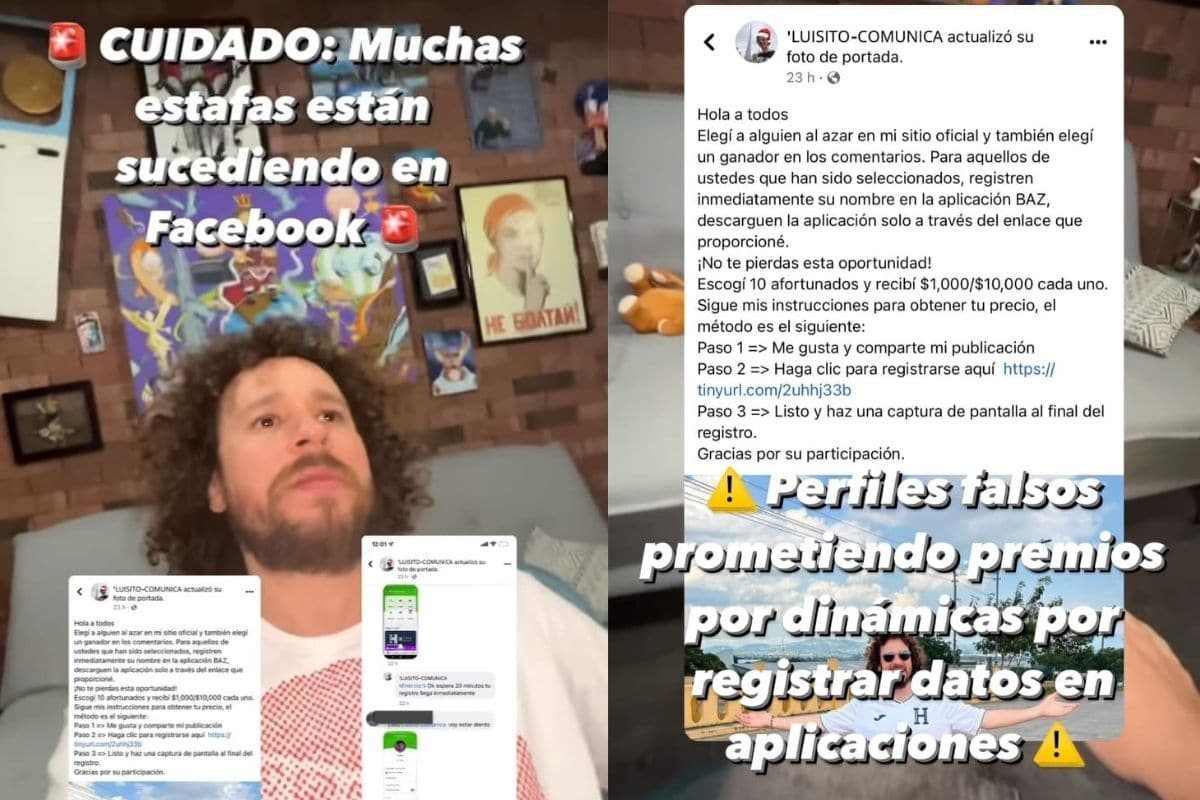 Foto: Captura de pantalla | Luisito Comunica denuncia mal uso de su nombre por estafas