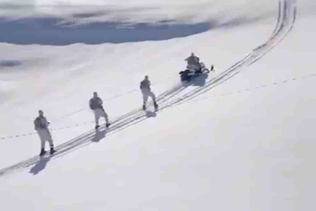 Foto: Captura de pantalla | Video: combatientes de Hezbolá en esquí genera furor en redes
