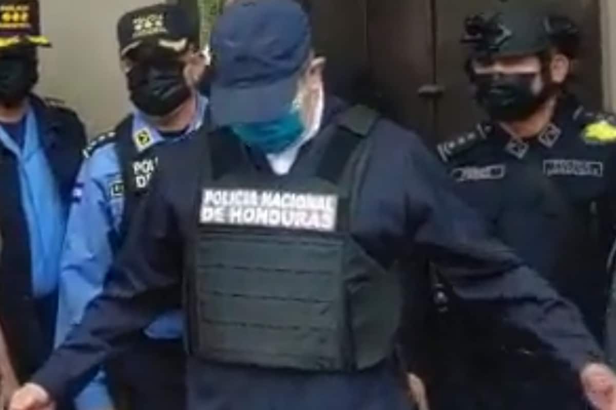 El expresidente de Honduras fue detenido luego de la solicitud de extradición por parte de EU.