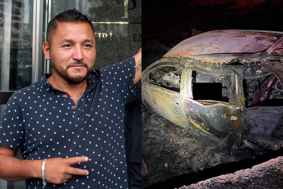 Filtran fotos de la presunta camioneta quemada de El Mijis
