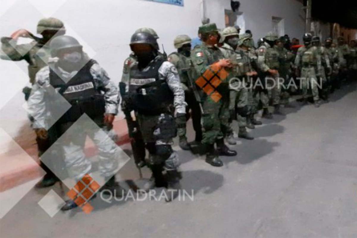 Retienen a 30 agentes del Ejército y Guardia Nacional en Quechultenango, Guerrero