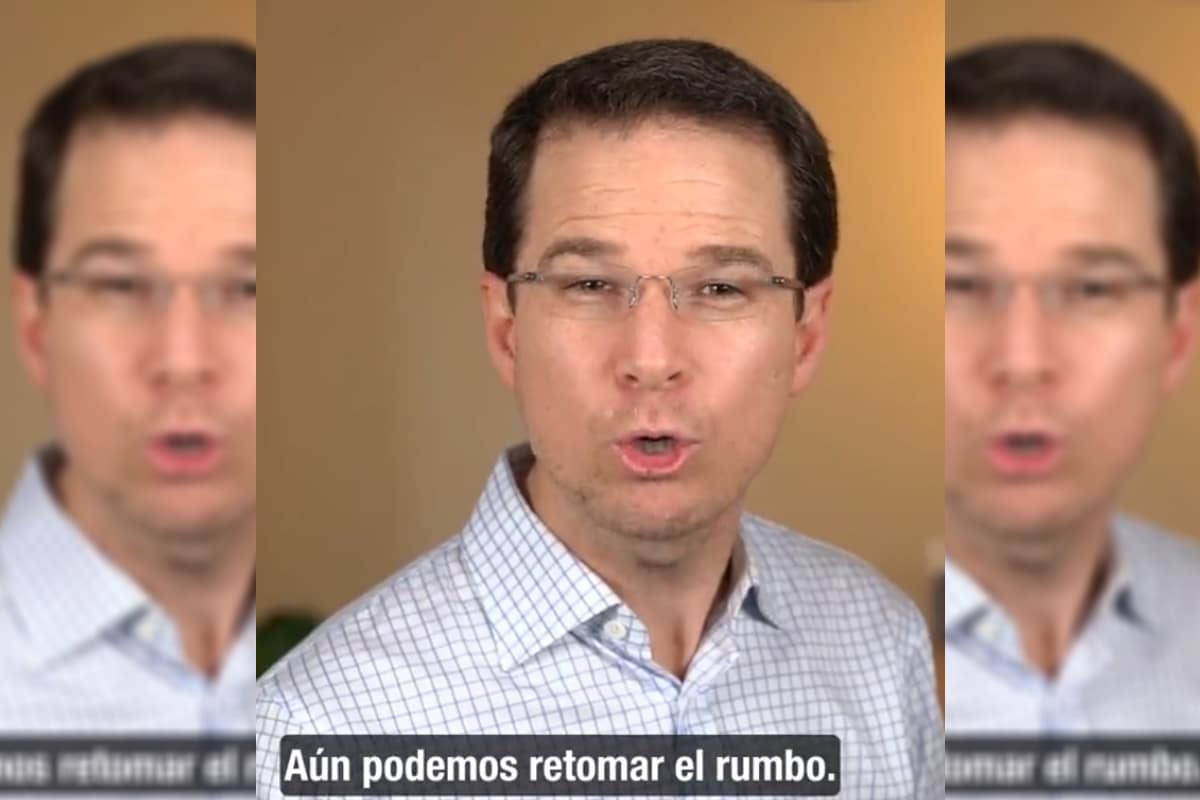 Foto: Captura de video. Anaya Cortés califica de "mentiras" y "cuentos" los dichos del Presidente.