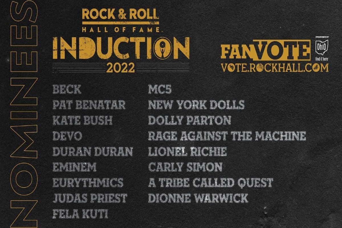 La lista de nominados para el Rock & Roll Hall of Fame es conformada por 17 artistas.