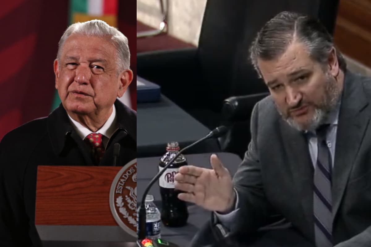 López Obrador calificó de "metiche" y "chueco" a Ted Cruz.