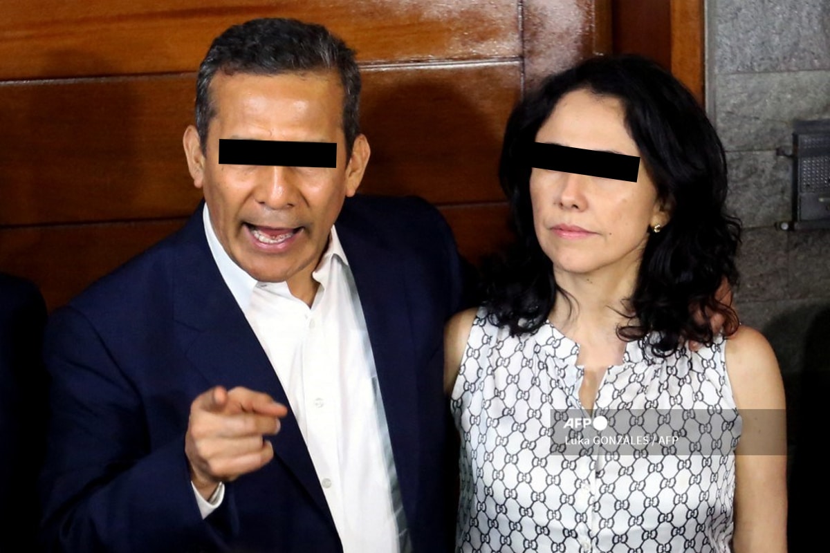 Expresidente de Peú, Ollanta Humala y su esposa Nadine Heredia.