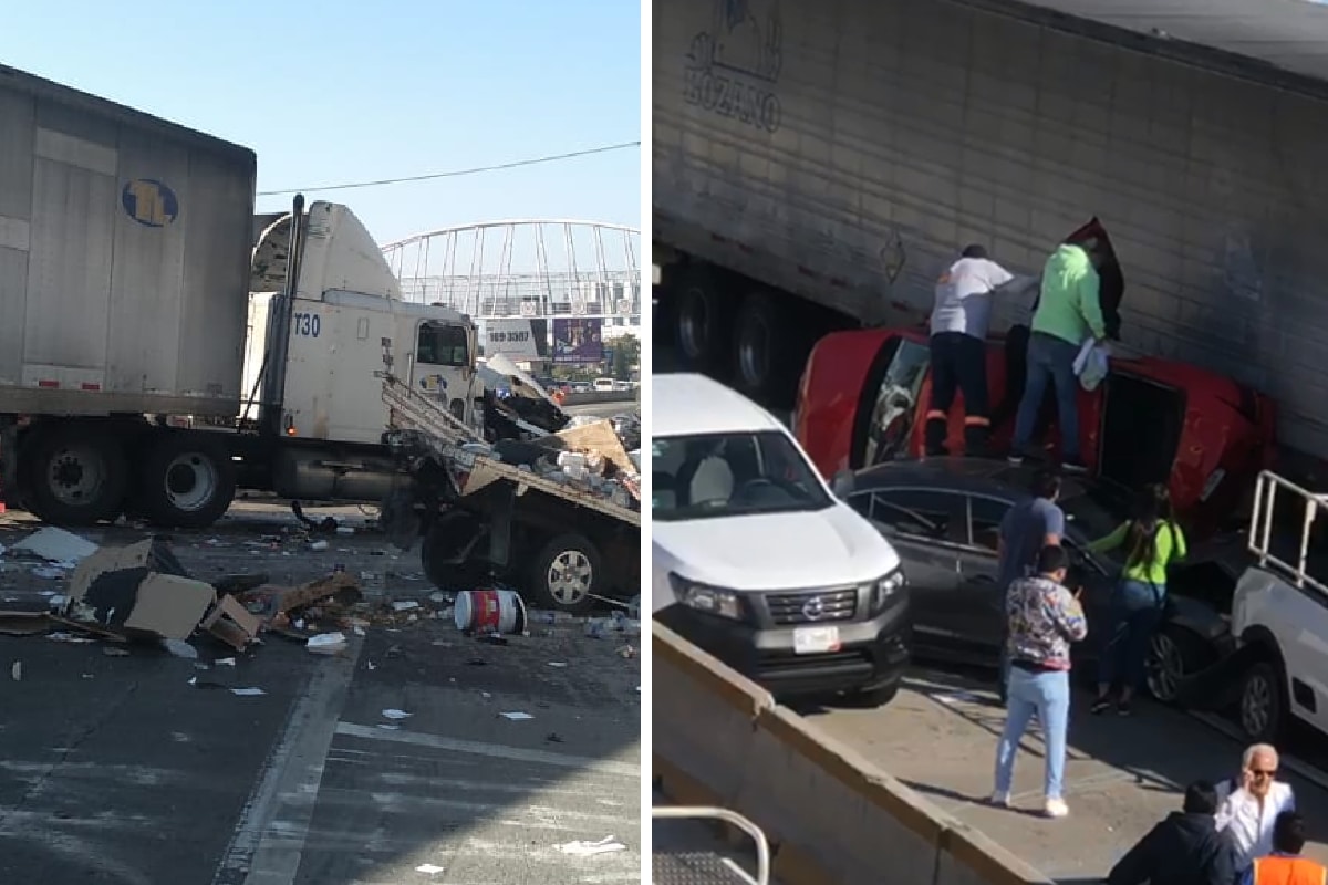 El accidente de esta mañana quedó registrado en el Paso Exprés de Cuernavaca.