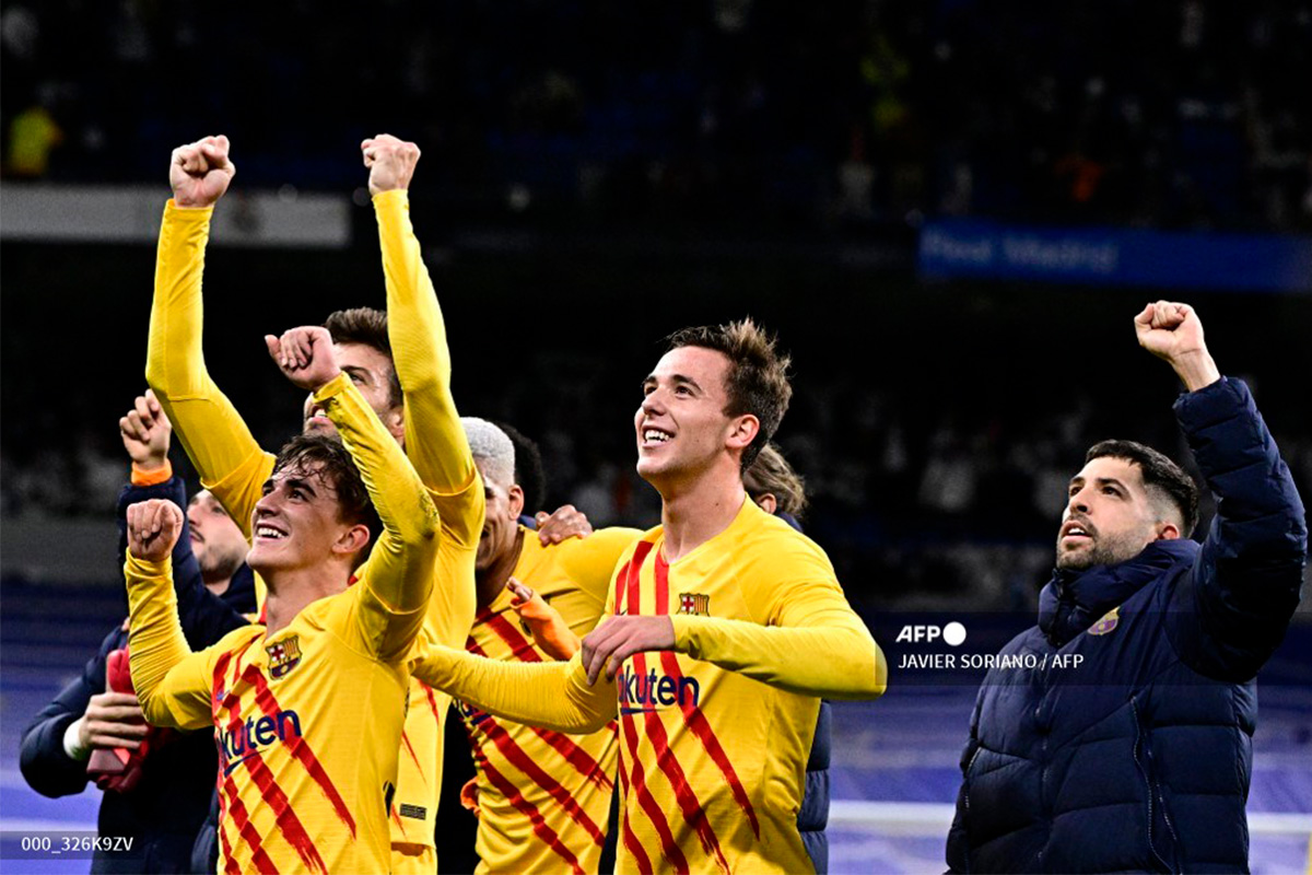 Barcelona golea 4-0 al Real Madrid y vuelve al podio de LaLiga