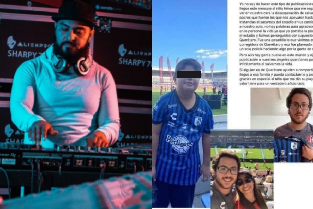 Foto: Instagram y Twitter/@djfabianhdz | DJ regala audífonos a niño "héroe" que salvó a pareja del Atlas en la Corregidora