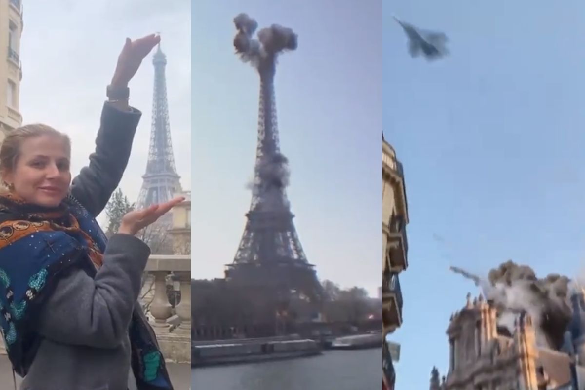 Foto:Captura de pantalla|¿Bombardeo a París? Este video de Ucrania busca concientizar a la OTAN