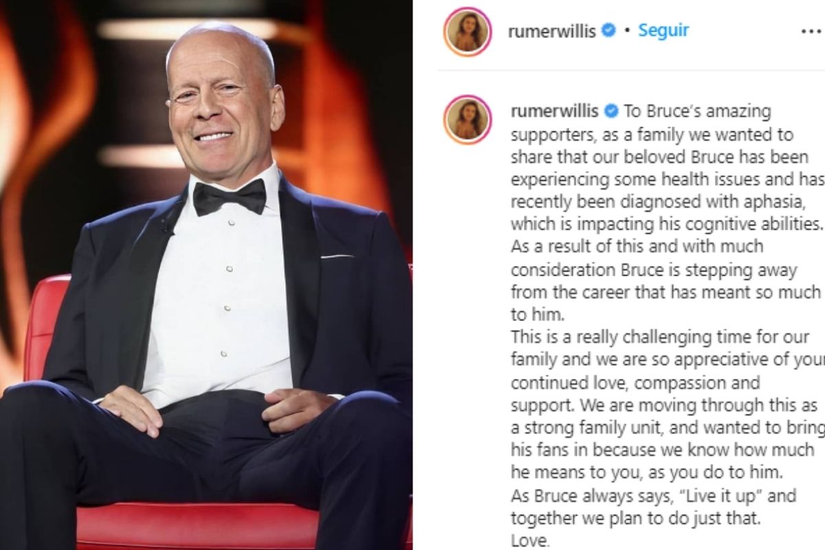 Foto:Instagram/@brucewillisbw|Bruce Willis se retira de su carrera tras ser diagnosticado con Afasia