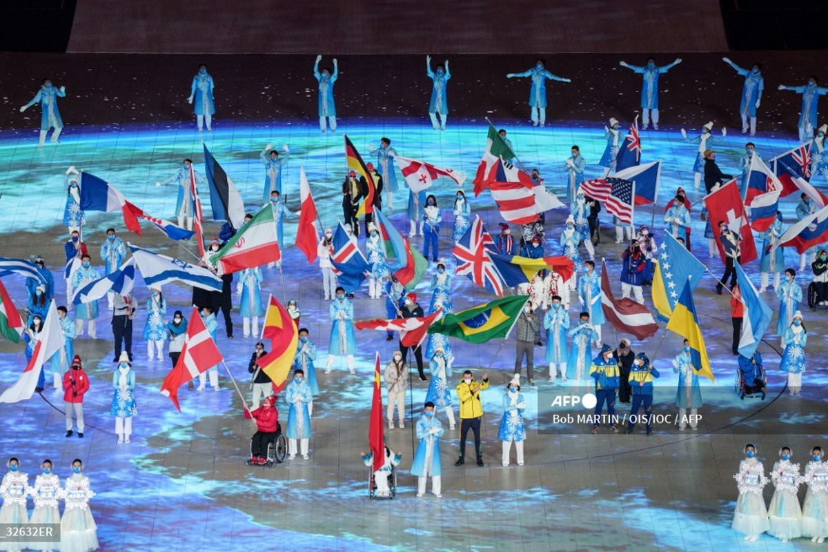 Clausura de los Juegos Paralímpicos de Invierno de Pekín 2022.