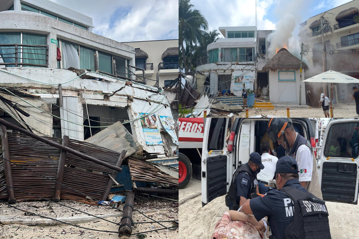 Explosión en restaurante de Playa del Carmen deja 2 muertos y 19 heridos