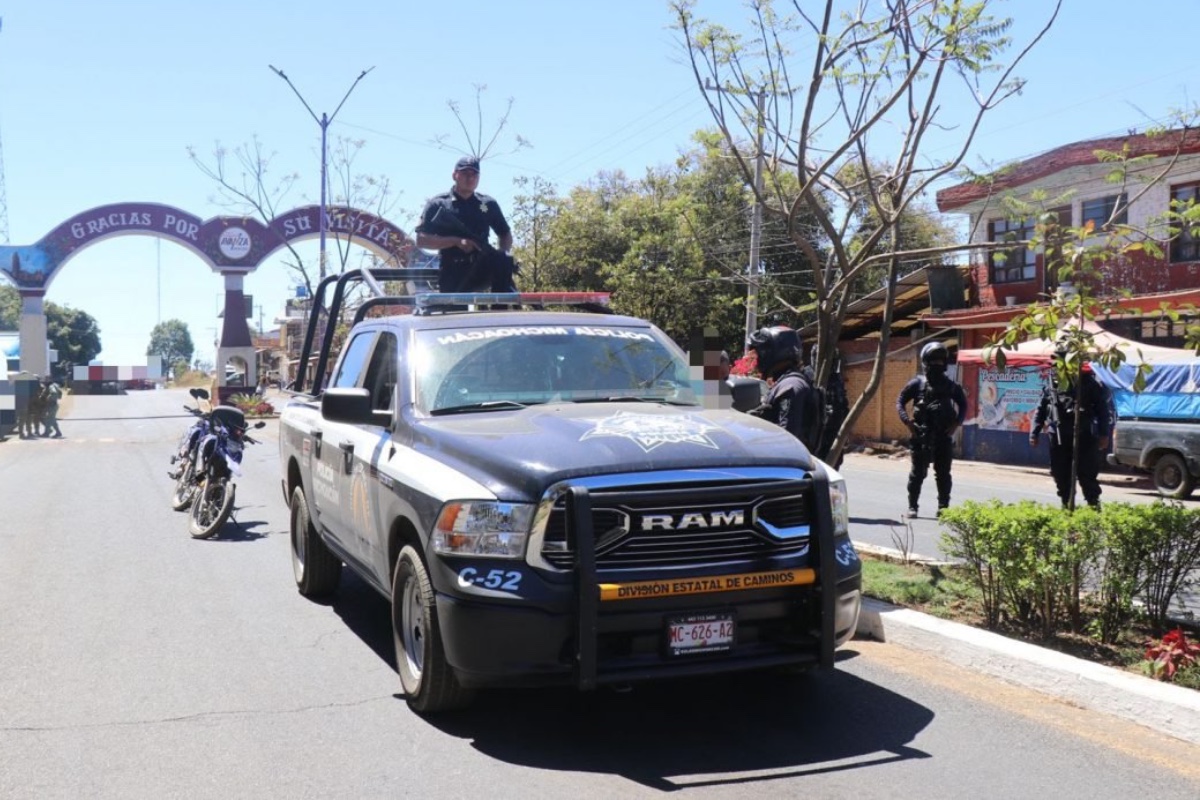 Confirma SSP 5 muertos tras enfrentamientos en San Juan Parangaricutiro