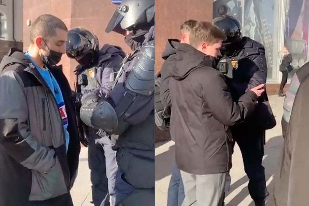 Policía rusa detiene a civiles para revisar contenido de teléfonos 