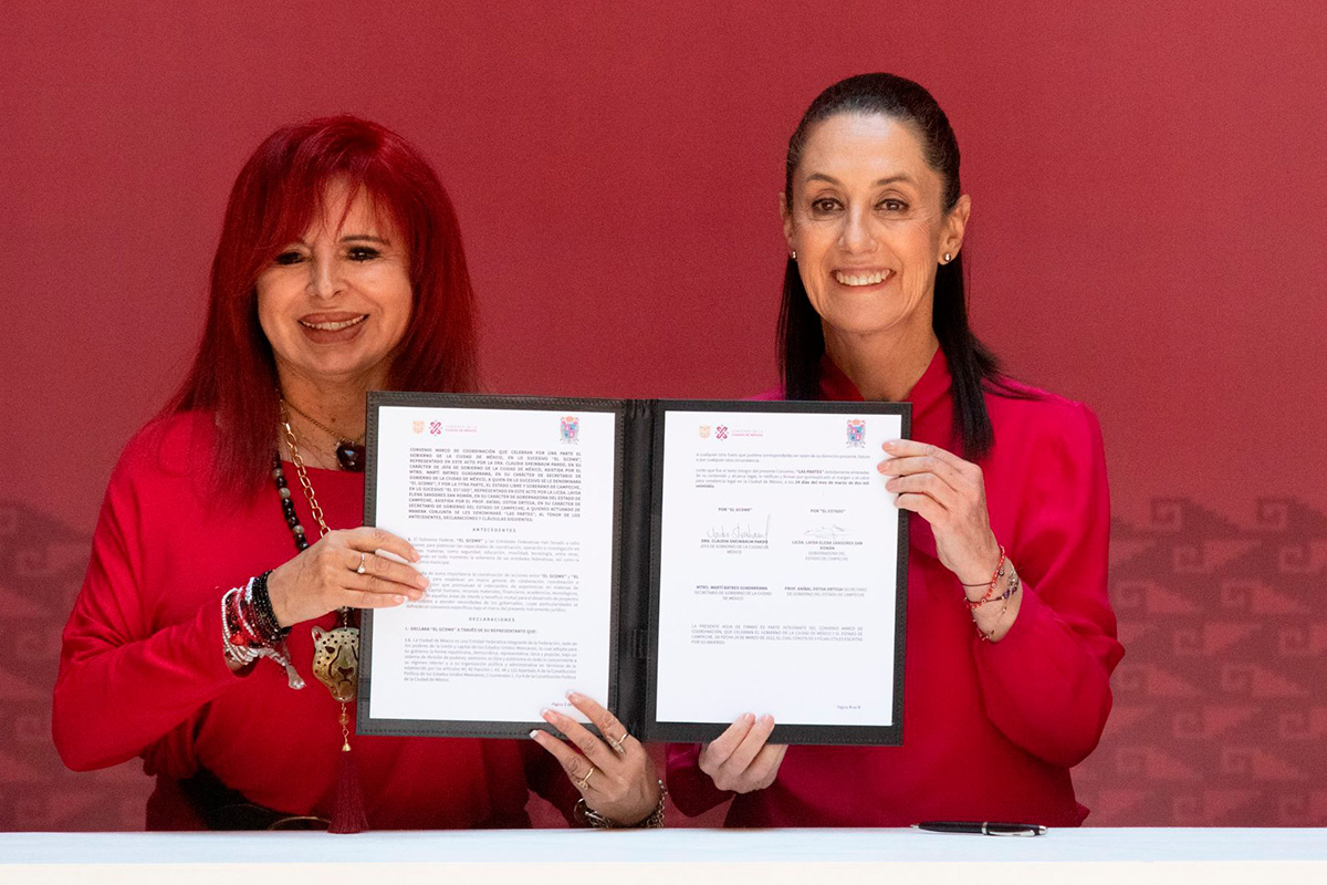 Gobierno capitalino y Campeche firman convenio para digitalizar servicios