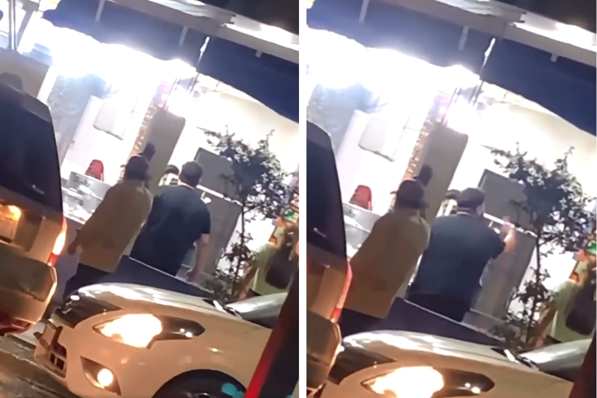 El enojo del cliente quedó grabado en video; ordenó gringas y recibió tacos.