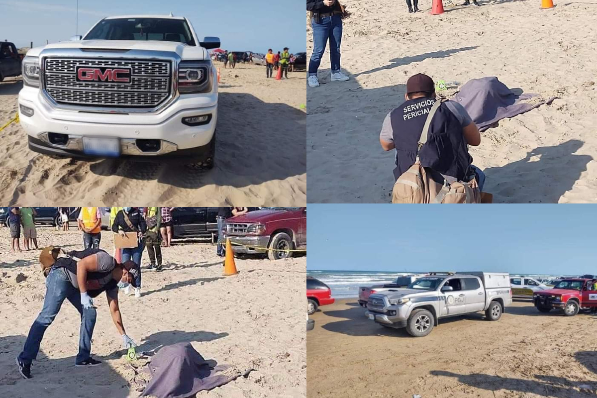 El turista descansaba enterrado bajo la arena de una playa.