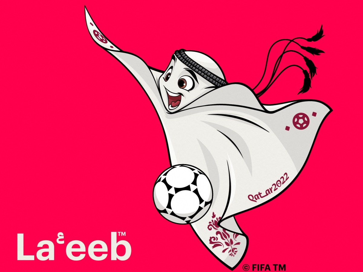 Foto:AFP|La mascota del Mundial Qatar 2022 será un pañuelo árabe llamado "La'eeb"
