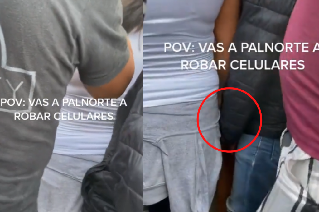 Foto: Twitter/ @ElRorschach1 | VIDEO: ¡Con las manos en la masa! Captan a ladrones de celulares en Pa’l Norte
