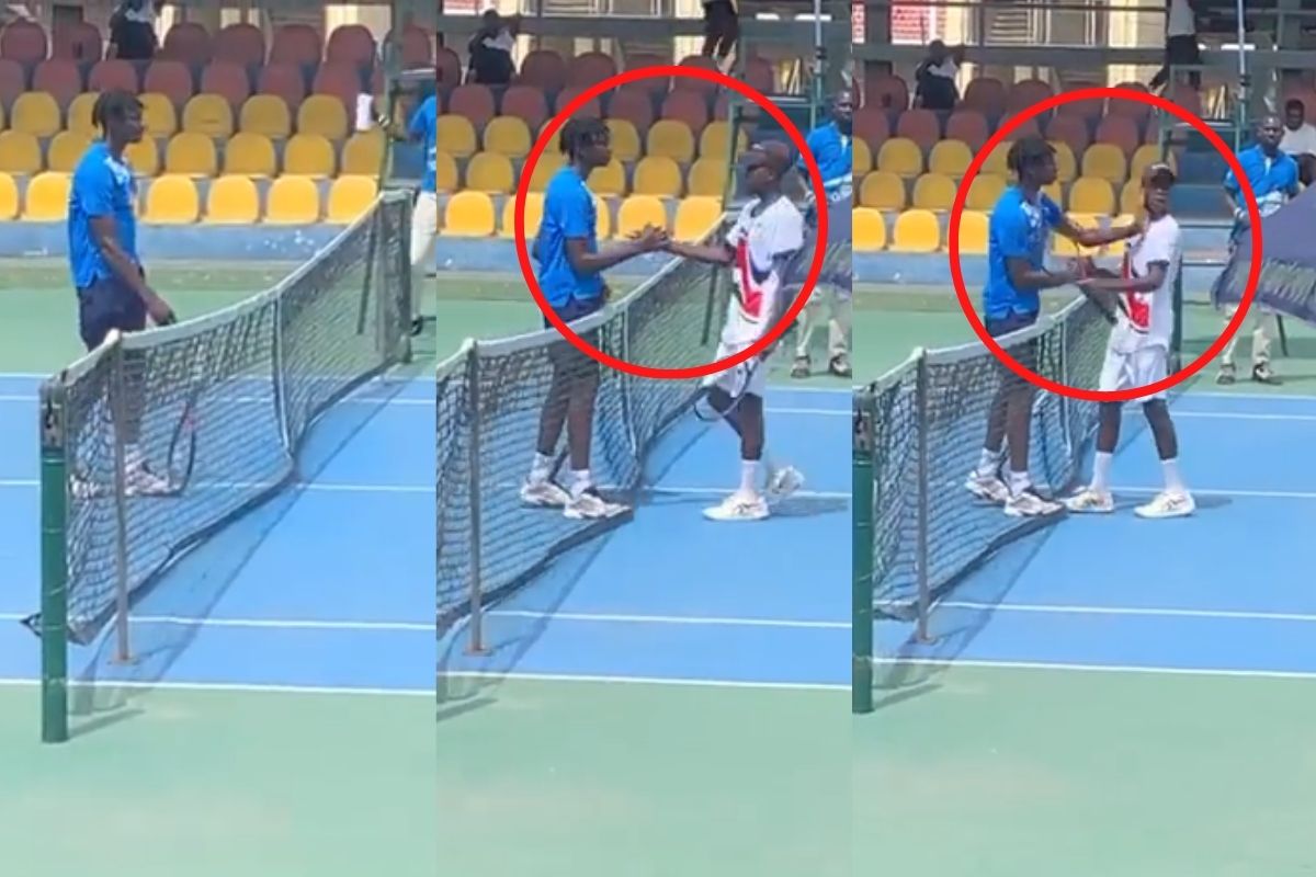 Foto:Captura de pantalla|Video: Tenista juvenil hace un "Will Smith" y abofetea a su rival