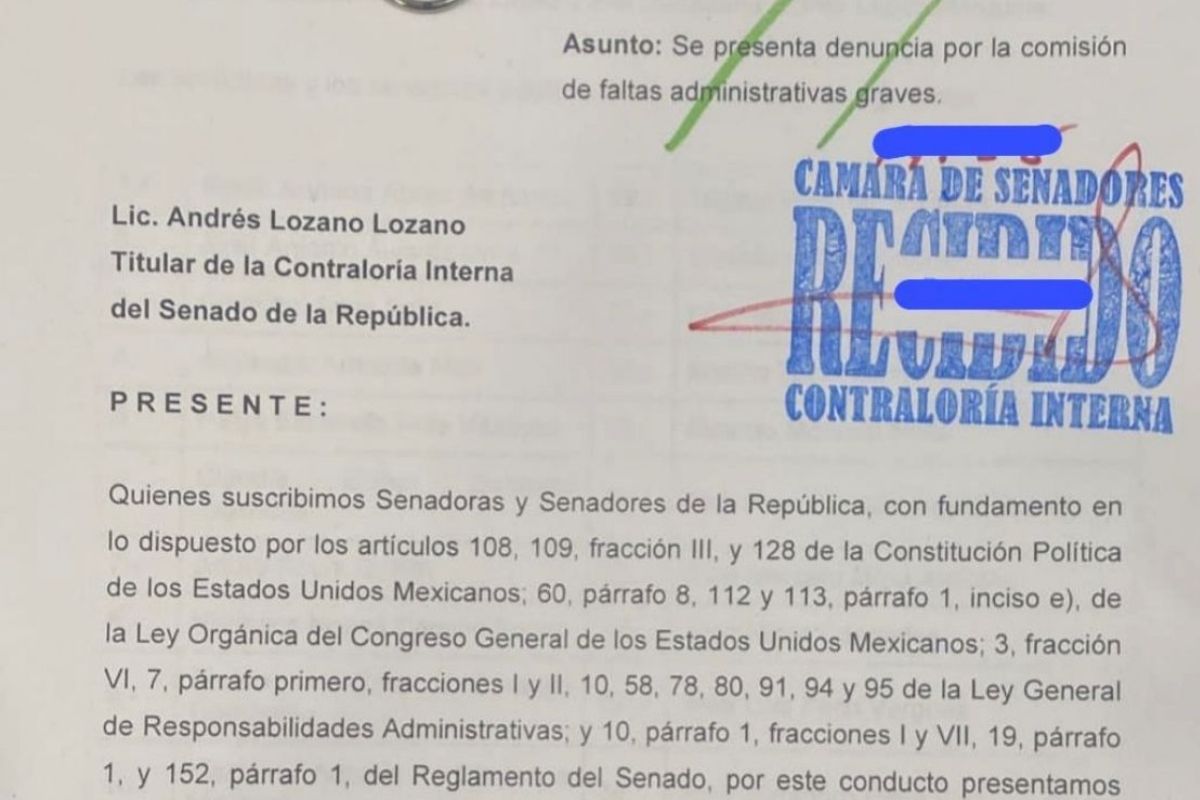 Foto:Ángel Cabrera|Oposición denuncia ante la Contraloría del Senado a la bancada de Morena; piden sanciones