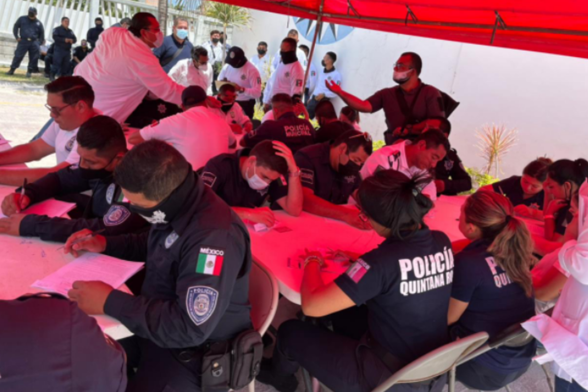 Foto: Especial | En lo que va del año se han evaluado a más de 500 elementos de seguridad pública en Quintana Roo