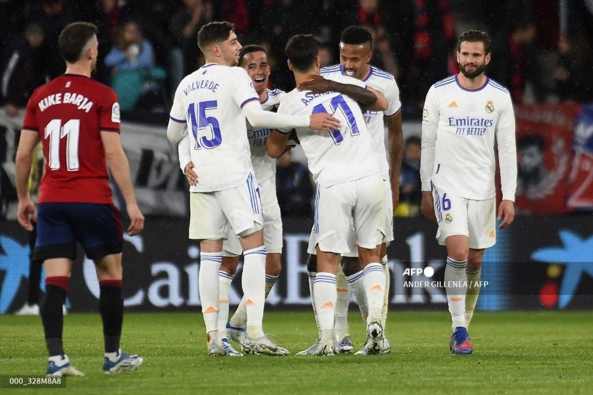 Foto:AFP|El Real Madrid gana 3-1 al Osasuna y acaricia el título liguero