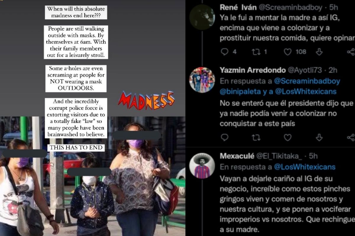 Foto:Captura de pantalla|Guía turístico de EU se queja de que mexicanos usen cubrebocas
