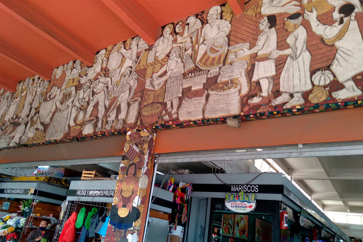 Mercado de San Ángel: arte y color