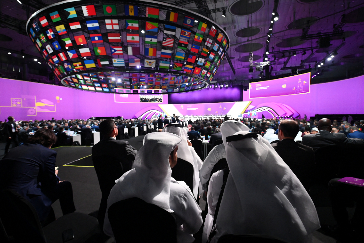 El sorteo de los grupos del Mundial Qatar 2022 ha comenzado.