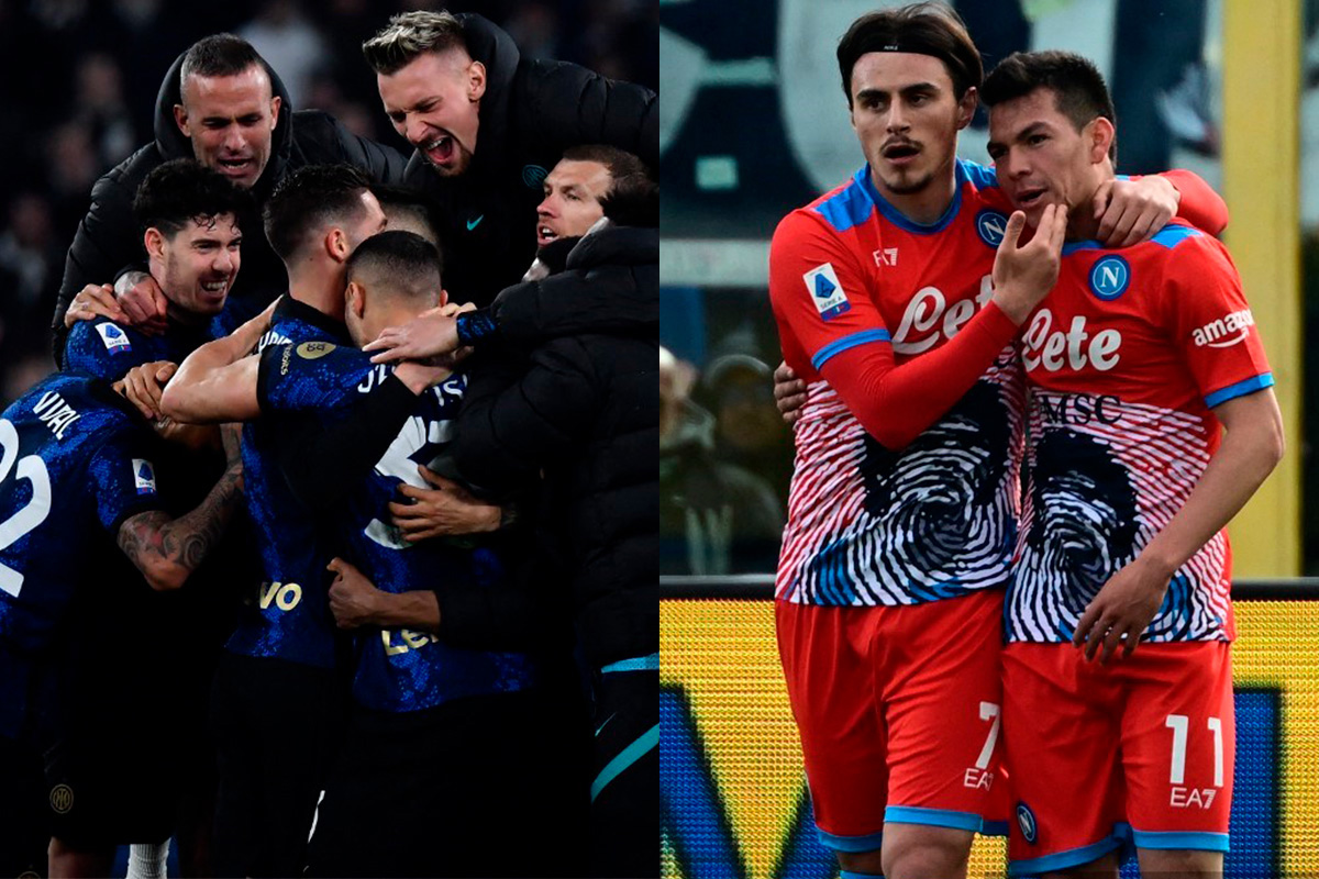 Inter se aferra a la lucha por el Scudetto, Napoli alcanza al Milan en el liderato