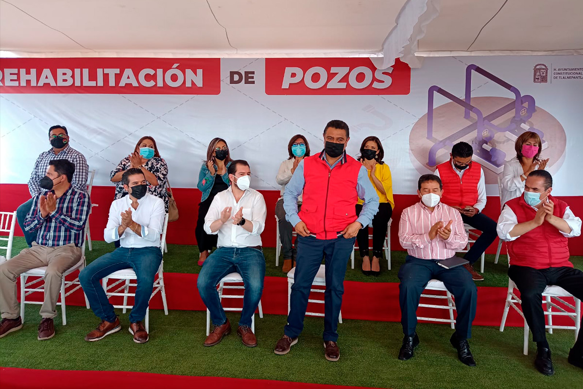 Tony Rodríguez inaugura rehabilitación de pozos y plantas de rebombeo en Tlalnepantla