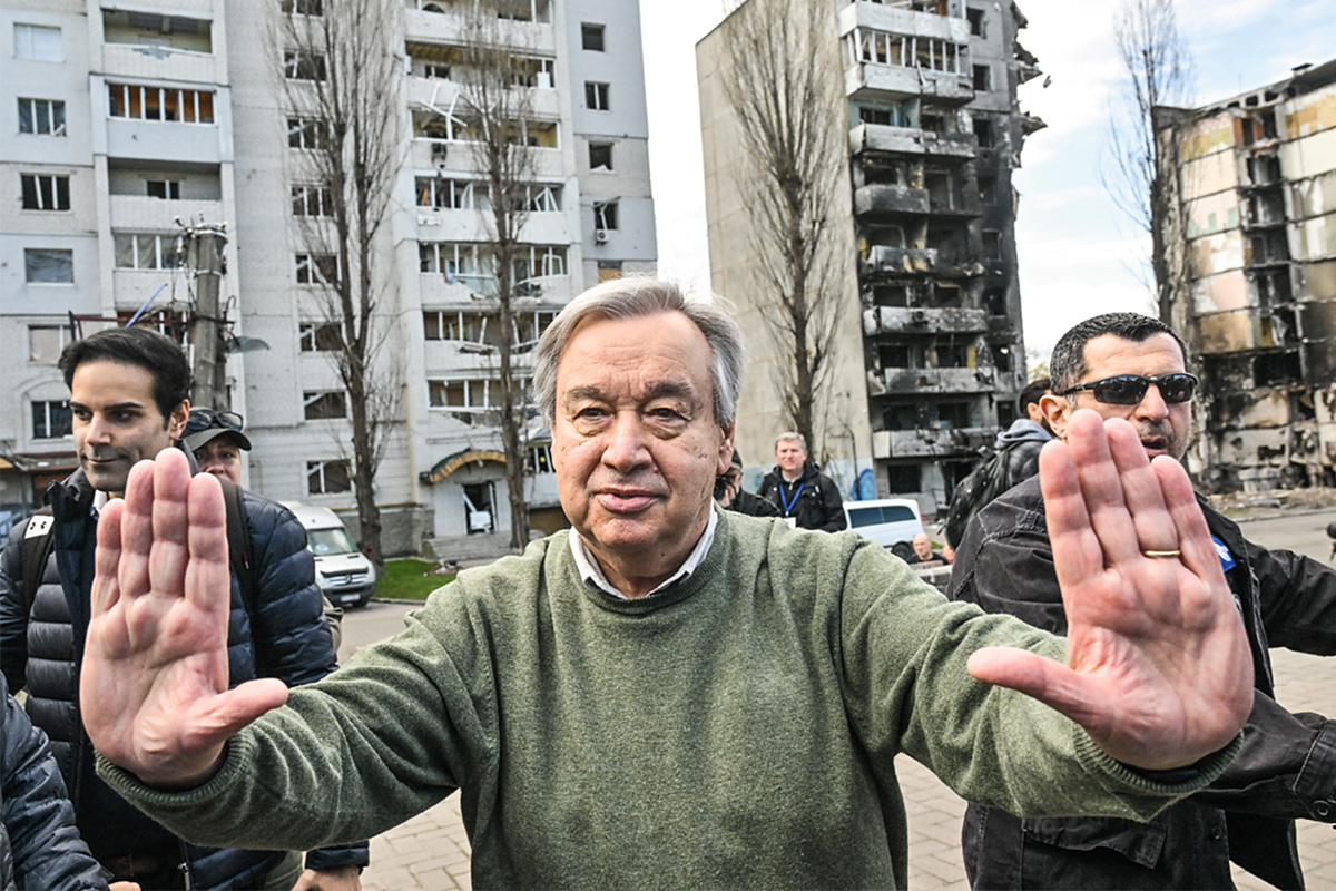 Rusia ataca Kiev durante visita de António Guterres