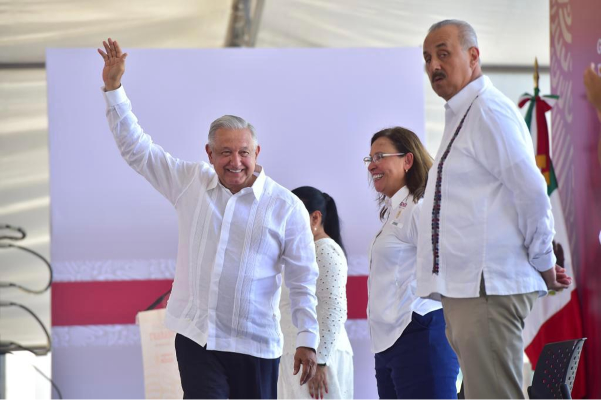 López Obrador ofreció un mensaje en la Refinería Dos Bocas, en el marco del Día del Trabajo.