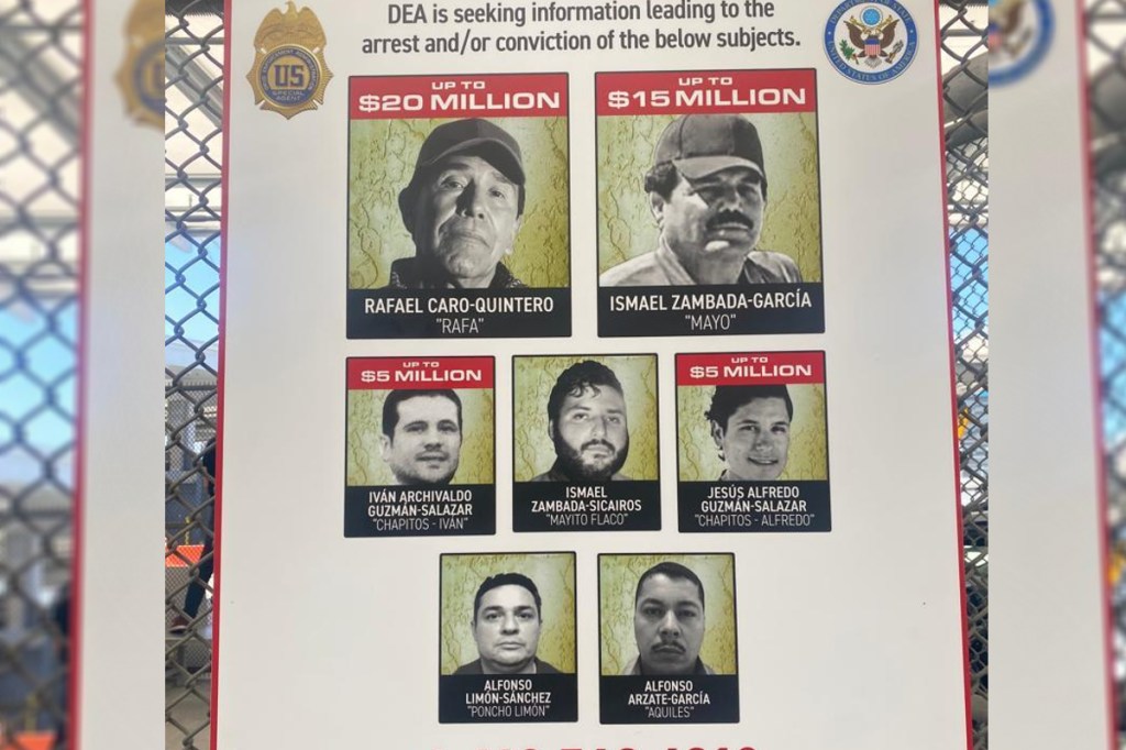DEA ofrece recompensa por 2 'Chapitos' y el Cártel de Sinaloa.