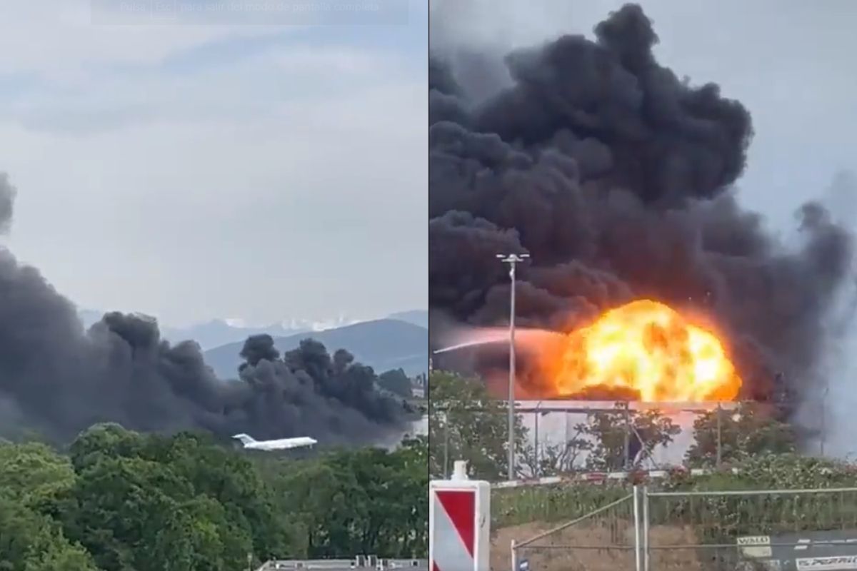Foto:Captura de pantalla|VIDEOS: Reportan explosiones cerca del Aeropuerto de Ginebra, Suiza