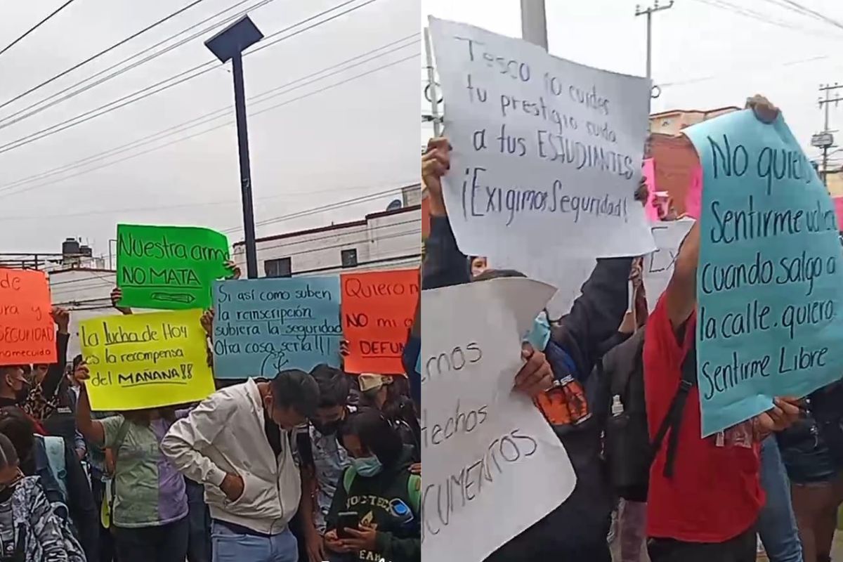 Foto:Captura de pantalla|“Cuídense los uno a los otros” alumnos de TESCo exigen seguridad en Coacalco